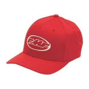  FMF Racing Classic Don Flex Fit Hat , Color Red, Size Sm 