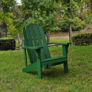  Cedarwood Marina Adirondack Chair   Hunter Green Patio, Lawn & Garden