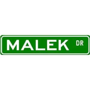  MALEK Street Name Sign ~ Family Lastname Sign ~ Gameroom 