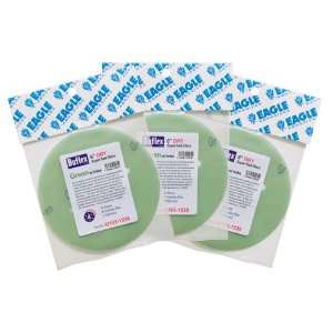   inch DRY Super Buflex Discs w/holes   Green   (Job Pak)   4 discs/Pack