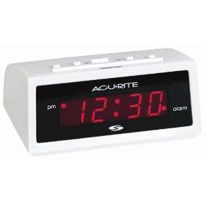  Chaney Instruments White Challenger Alarm Clock with Set 