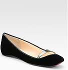   LOUBOUTIN GEMELLE Flats Shoes Black 40.5 10.5 40 1/2 Bag GORGEOUS