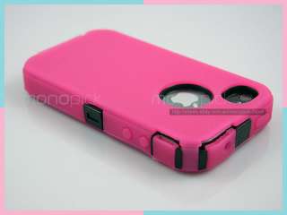 Pink Protective Heavy Duty Tough Silicone Hard Full Case Cover For 