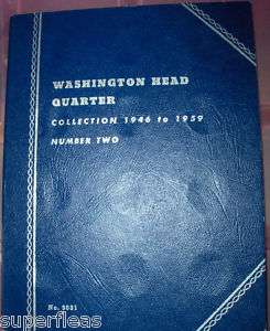 NOS Whitman 9031 Washington Quarter Folder 1946 1959  