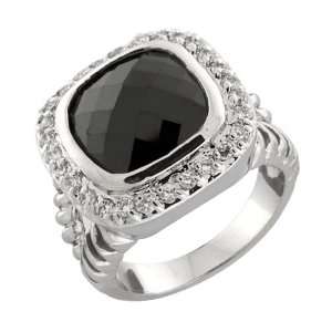    8.00 Ct Amazing Black & White Ring Size 6,7,8 and 9 Jewelry