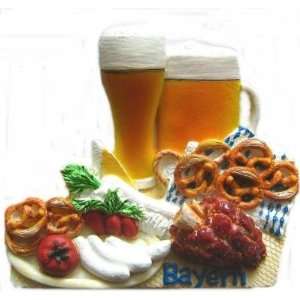  Magnetic Bavarian snack with beer