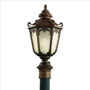    66 McCullam Outdoor Post Lantern in Brown Stone Finish Olde Brick