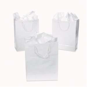  Small White Gift Party Bags ~12 Pack~ Health & Personal 