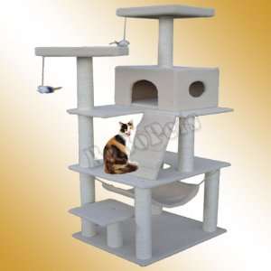   116 Scratch Post Pet House White Egg Shell Color