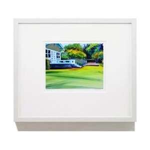   House Garden 16 X 20 White Framed Print Wall Art