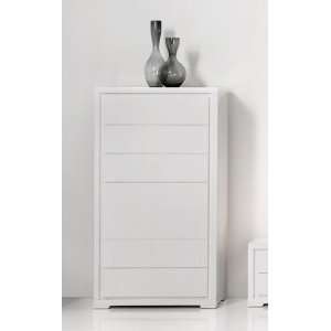  7 Drawer Chest by Mobital   High Gloss White (Frost 7DC 