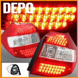 DEPO 08 11 BMW E87 128/135 LED Red Clear Tail Lights  