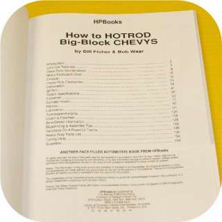 Chevy Big Block Engine Manual Book 396 402 427 454 BBC  