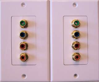 Component Video Digital Audio Over Cat 5e Wall Plate Easy to Install 
