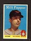 Milt Pappas Baltimore Orioles 1958 Topps Card #457