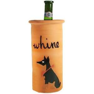   Zeppa Doberman Pinscher Dog Clay Whine Wine Cooler