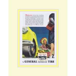   General Squeegee Tire wherever you go Vintage Ad 