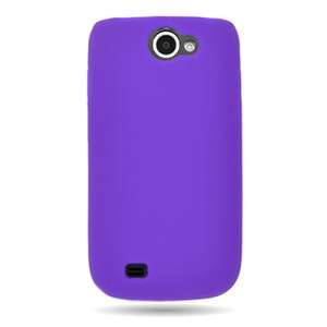   Skin Soft Rubber Case For T Mobile Samsung Exhibit II 4G Phone Purple