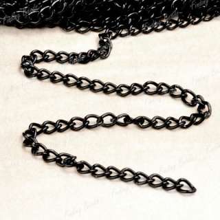 4M Iron Curb Black fashion Unfinished Chains CH0112 9  