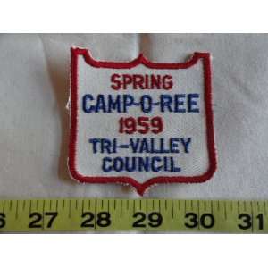  1959 Spring Camp O Ree Tri Valley Council Patch 