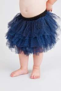 Blue Tulle Skirt Tutu Size 12 month 4 years Flower Girl Skirts  