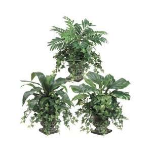  Set of 6 Artificial Ferns & Plants with Decorative Urns 24 