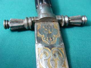 19th Cen Spanish Toledo Dagger Knife Sword Bayonet  