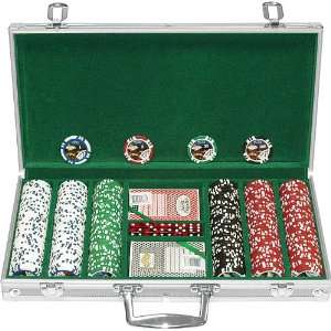   11.5G Jackpot Casino Clay Poker Chips w/Aluminum Case 
