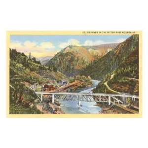 St. Joe River, Idaho Travel Premium Poster Print, 8x12