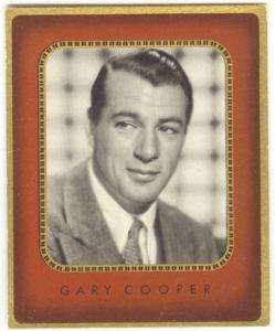 Gary Cooper   Super 1936 Cigarette Card Portrait #228  