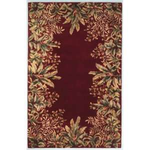  Kas Emerald Tropical Border 9017 Ruby 26 X 8 Runner 