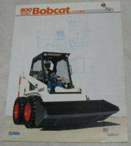Clark 1982 Bobcat Loader 800 Series Brochure  
