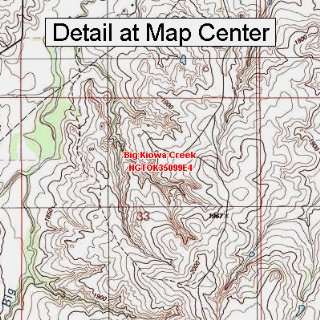   Map   Big Kiowa Creek, Oklahoma (Folded/Waterproof)