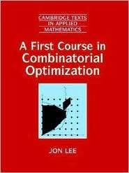   Optimization, (0521811511), Jon Lee, Textbooks   