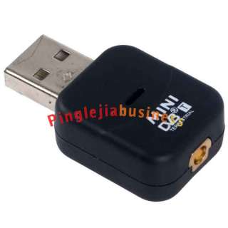 New Mini DVB T Digital USB TV Stick Tuner Receiver Recorder w/Remote L 