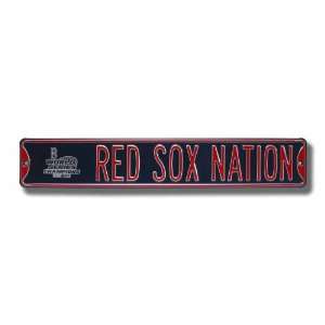 BOSTON RED SOX RED SOX NATION w/Champs logo Authentic METAL 