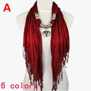colors pendant scarf charm beads scarves, , NL 1802 