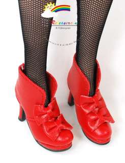 16 Tonner Tyler/Gene Shoes Bows Ankle Boots Red  