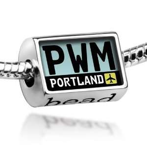 Beads Airport code PWM / Portland country United States   Pandora 