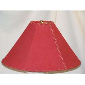  Western Leather Lamp Shade   16 Red Pig Skin