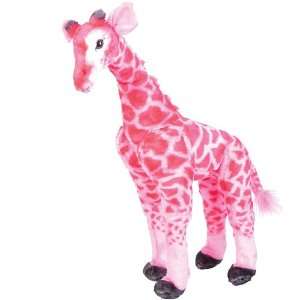  25 Large Standing Plush Giraffe   PINK Toys & Games