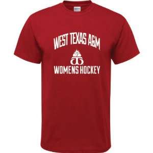  West Texas A&M Buffaloes Cardinal Red Youth Womens Hockey 