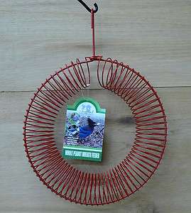 Songbird Essentials Red Whole Peanut Metal Wire Wreath Squirrel and 