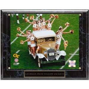   Yellow Jackets 10.5 x 13 Ramblin Wreck Car Plaque