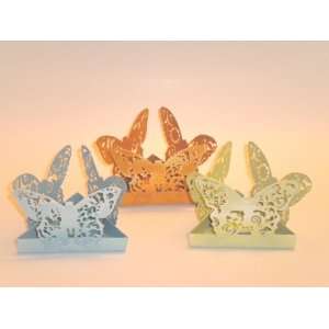  Butterfly Tealight Candle Holders Set of Three
