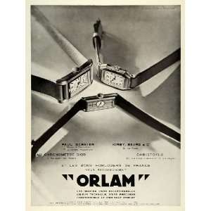  1932 Ad Orlam French Fashion Watches Accessories Photography 