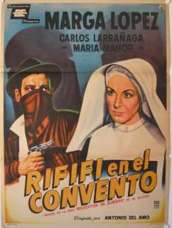 741 Rififi en el Convento , Mexico Poster, Marga Lopez  