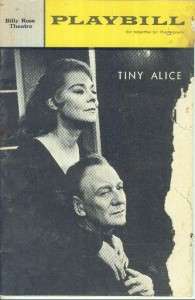 PLAYBILLTiny Alice(1965) Irene Worth John Gielgud  