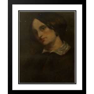 Courbet, Gustave 28x34 Framed and Double Matted Portrait of Madthilde 