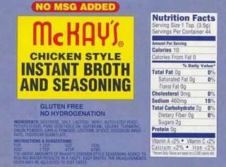 McKays Vegetarian Seasoning Chicken No MSG Added 5 Lb  